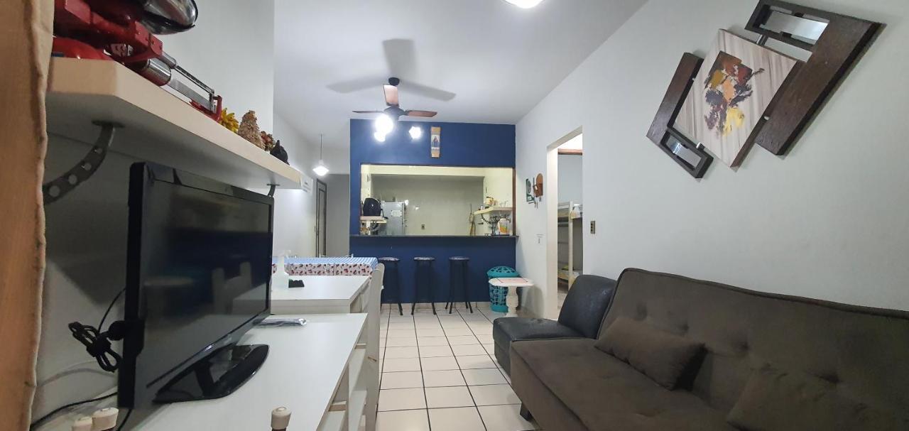 Apartamento Quadra Praia Com Vista Mar กวาราปารี ภายนอก รูปภาพ